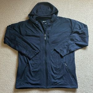 Marmot mens NWOT sz LG full zip lightweight jacket soft black color